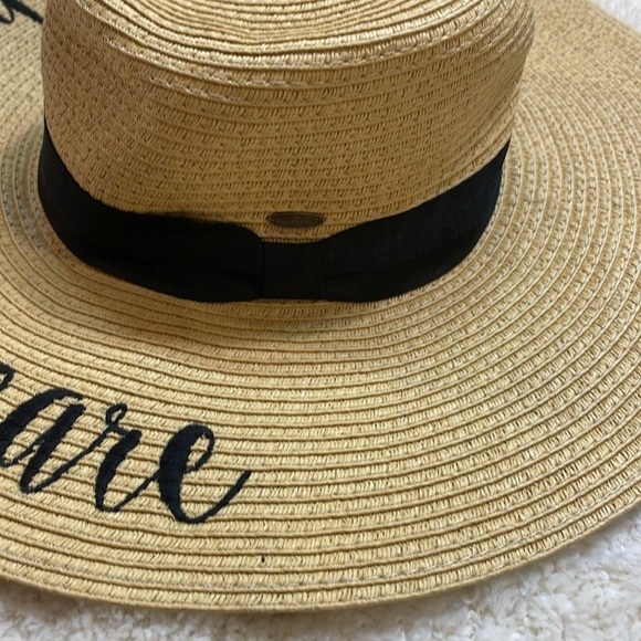 C.C Pool Hair Floppy Weave Hat UPF 50+ - Picture 4 of 4